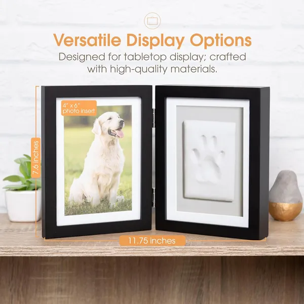 Pet Paw Print Frame with Clay Kit