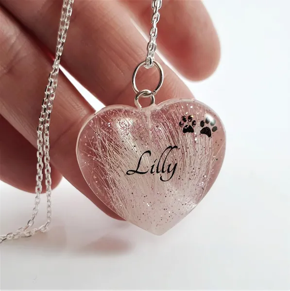 Memorial Fur & Hair Locket Keepsake